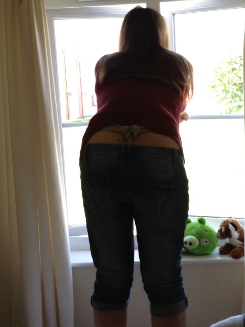 hislittlekitten12:  Because sometimes going out in public without a rope harness is just boring 