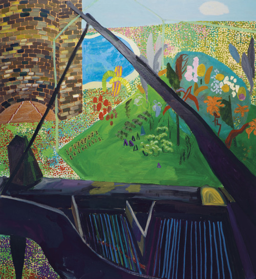 mauveflwrs:Shara Hughes Greenroom 2006