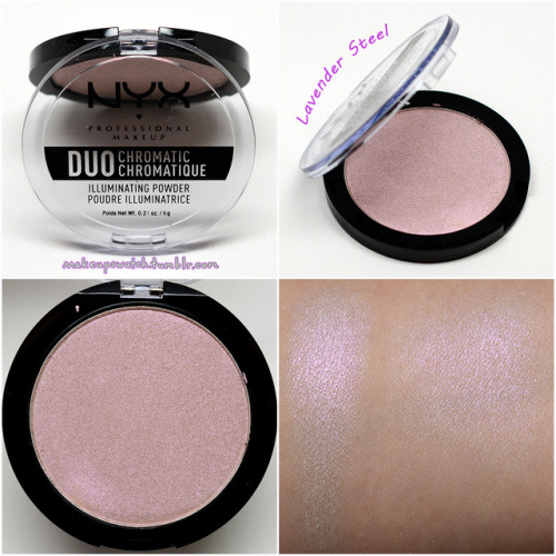 makeupswatch — NYX - Lavender Steel Duo Chromatic Illuminating...