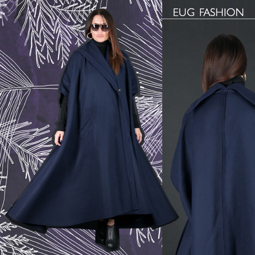 Casual Blue Cashmere Women Coat by EUG fashion❄️❄️❄️❄️❄️See more: goo.gl/dPtSwo