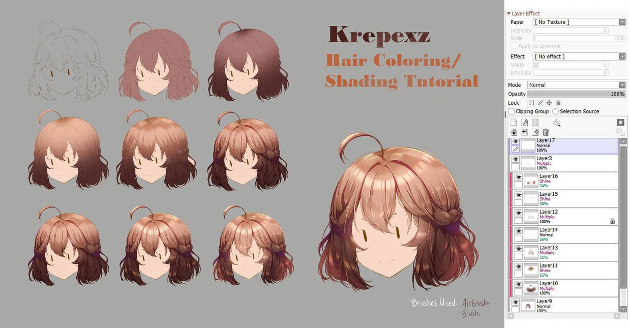 Anime hairstyles Fabric byancapandrea