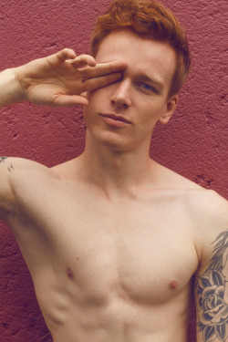 steelinkandkink:  strangeforeignbeauty:  Dieter Truppel by Henrique Padilha [ fave models | 1000  notes | facebook | twitter | google  | instagram ]  Oh hey, look. Three of my favorite things: Naked (in my mind) guys, gingers, and tattoos. 