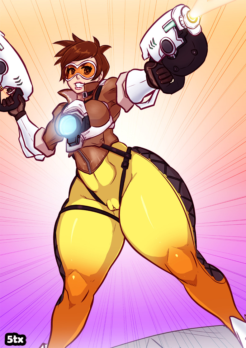 5tarexarte:  Tracer Overwatch - Fanart by 5tarex   Hi guys! After Mei, now it’s