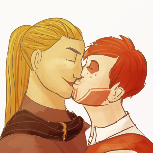 some therapy art for @teyrnamarius surana &amp; his bf niall, after marius succesfully rescues n