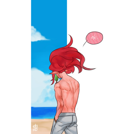 Another day at the beach. Seems like Shuten just had a change of mind.. And heart.