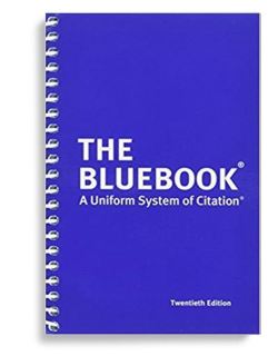 The bluebook : a uniform system of citation
Harvard Law Review Association, editor.