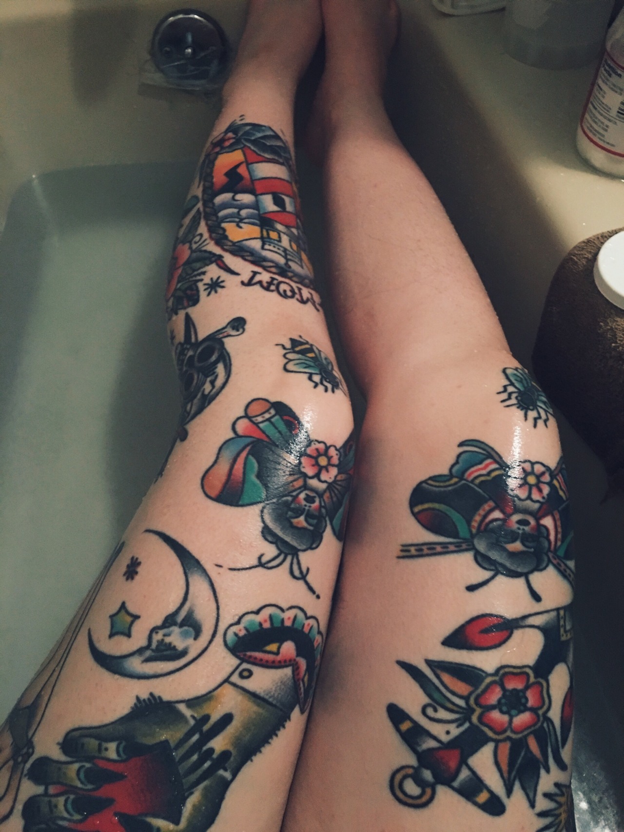 lower side leg tattoo｜TikTok Search