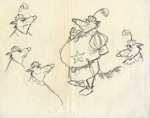 Production art and model sheets for the 1973 Disney feature, Robin Hood.Ten images isn’t enough real