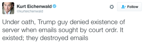 unseenphil:micdotcom:In an ironic twist, Trump is now facing an email scandalDonald Trump has sought