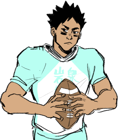 scionoflegends:based off of this…what is ridiculous is that what took me longest with all these drawings is picking color schemes/designs for each sports uniform… assuming aoba jousai has all these sports clubs… i totally forgot american football