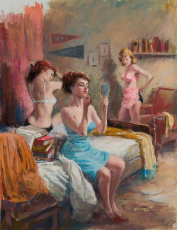 fuckyeahvintage-retro:Girls’ Dormitory,