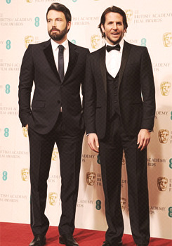 Ben Affleck & Badley Cooper at the British Academy Film Awards (2013)