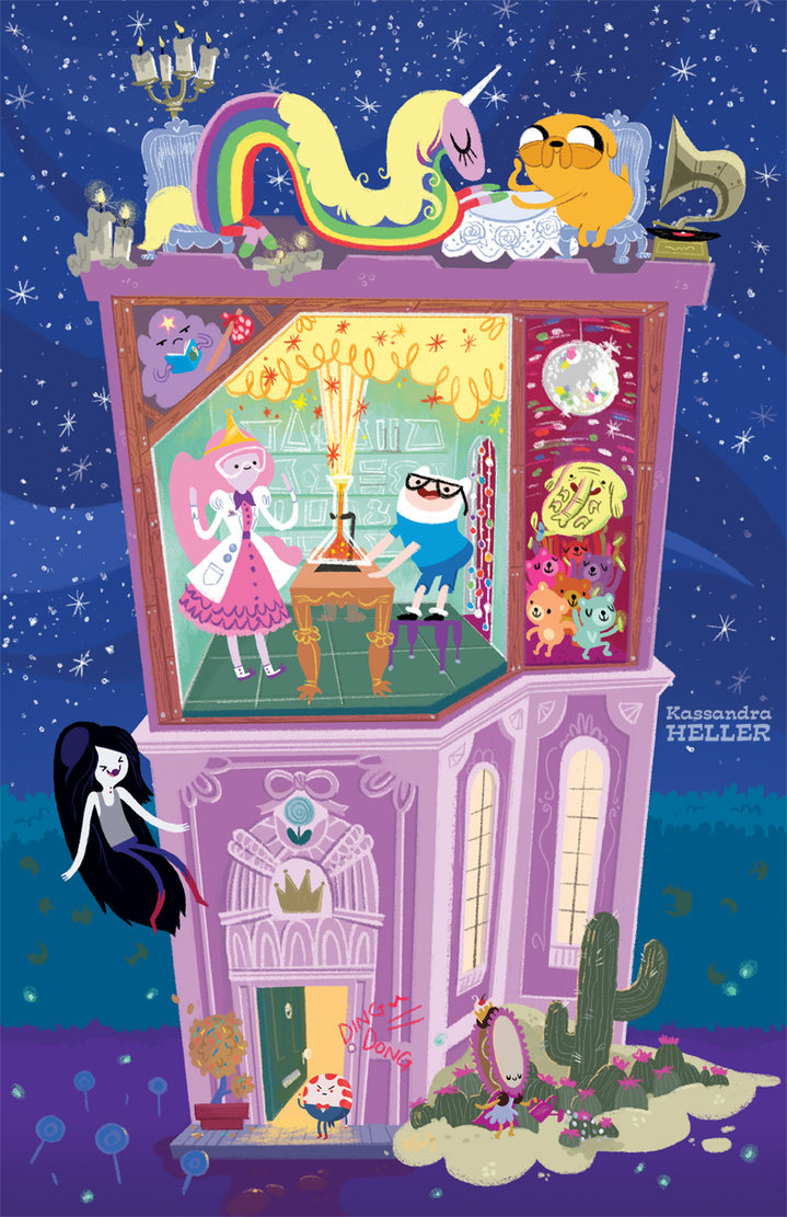 hora-de-aventura:  Adventure Time Illustrations Created by Kassandra Heller 