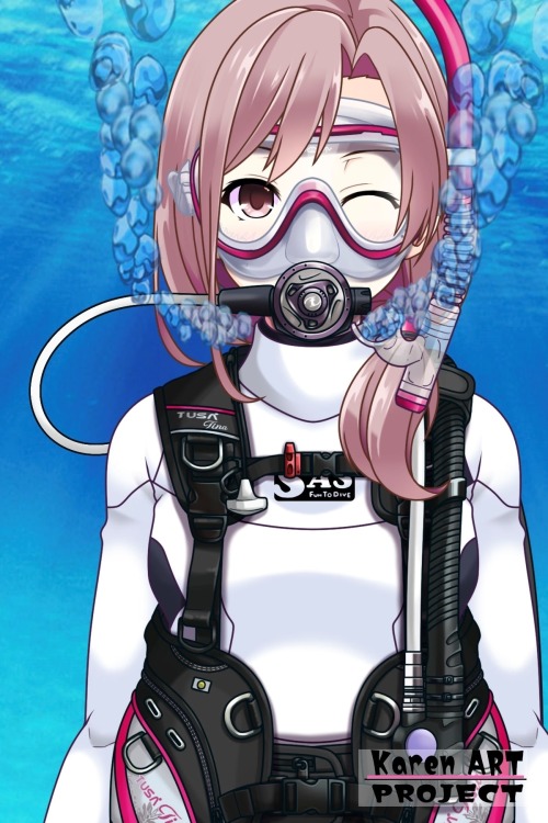 カレンちゃんとスキューバーダイビング（TUSA器材編 Part2） Karen Enjoying Scuba