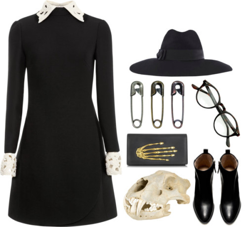 vinylreligion:  wednesday i by vinylreligion featuring a beaded dress     