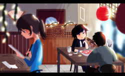 pk-buttcheeks:  i like to imagine that gogo would take tadashi out to korean food at like really hole-in-the-wall restaurants owned by elderly people and she’s like, “you should try some toppoki”, and tadashi is like “ok sure”, but he cannot