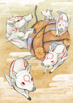 capt-red:  Okamiden (2009) baby kamis and