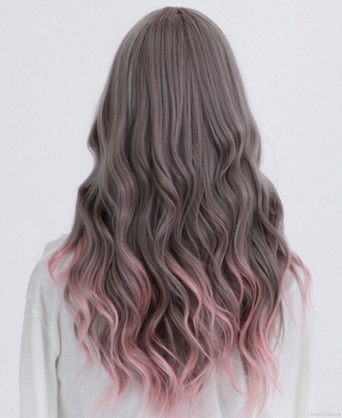 Pink hair tips best sale