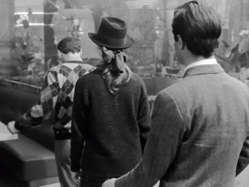 Claude Brasseur, Anna Karina and Samy Frey in Bande à part directed by Jean Luc Godard, 1964Rehearsi