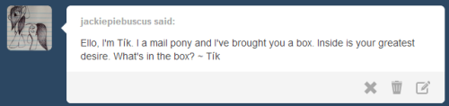 askscruffasus:  But  on the off chance it’s a trick and really a bow… I’m not opening it.  x3!