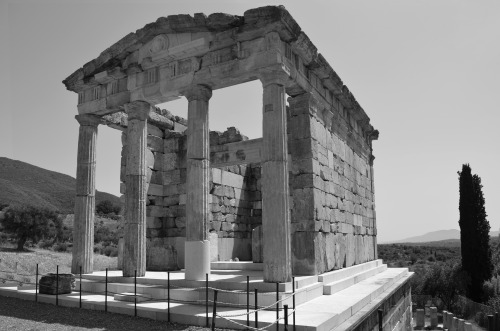 greek-museums:Ancient Messene / The mausoleum of the Saithidae family:The doric temple-like building