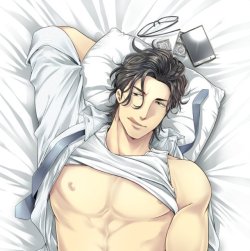 yaoi-wombat:    (Ikuyasu) Gachiiki Chouhatsu Night - Matsui dakimakura cover  