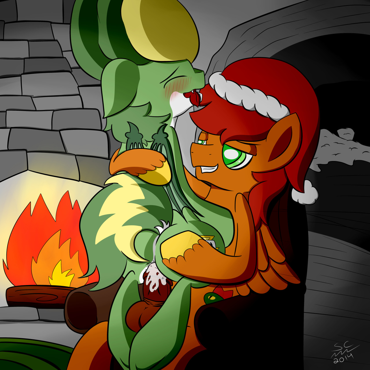 shortcircuitfullmoon:  Shorty got invited to Sundried’s house for a Christmas