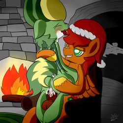 shortcircuitfullmoon:  Shorty got invited to Sundried’s house for a Christmas party only to find a hot lit fire, and a sexy hard Sundried standing there, he sat down and asked shorty to sit on his lap and ask what he wanted for Christmas. Shorty got