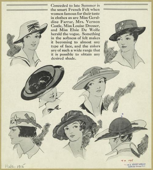 1900-1910 - Women&rsquo;s hats Source