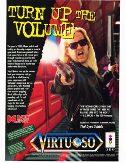 vgprintads:  ‘Virtuoso’[3DO] [USA] [MAGAZINE] [1995]Electronic Gaming Monthly,  July 1995 (#72)Scanned by RetroMags via EmuParadiseShout-outs to @katon2099, a loyal fan who likes almost everything I post.