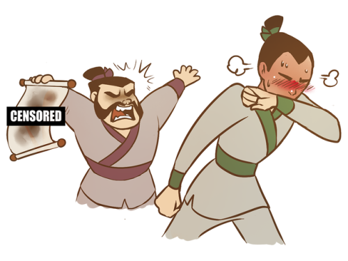 yangyexin: I rewatched Mulan and did some doodles…