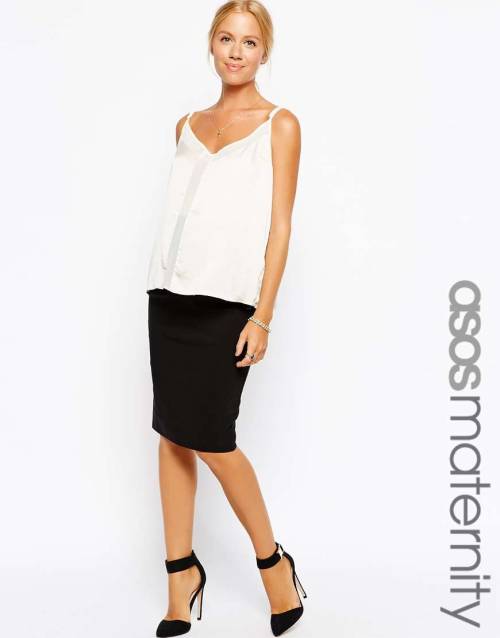 ASOS Maternity Exclusive Tailored Pencil Skirt In Longer LengthSee what’s on sale from ASOS on