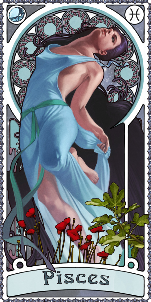 Pisces
second of the twelve illustrations i made for my solo show titled ‘Zodiac’.
i choose this theme and this style as a tribute to one of my all time favorite artists Alphonse Mucha and all the Art Nouveau genre.
..and there’s a little bit of an...