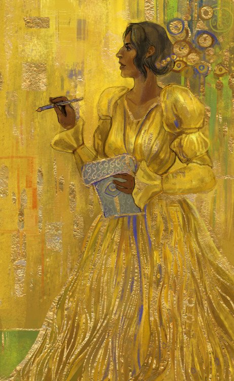 suchbluesky:Josephine inspired by Gustav Klimt’s “Woman in Gold”(probably gonna be