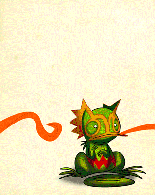 pokedump:  352 - Kecleon Kecleon is capable of changing its body colours at will