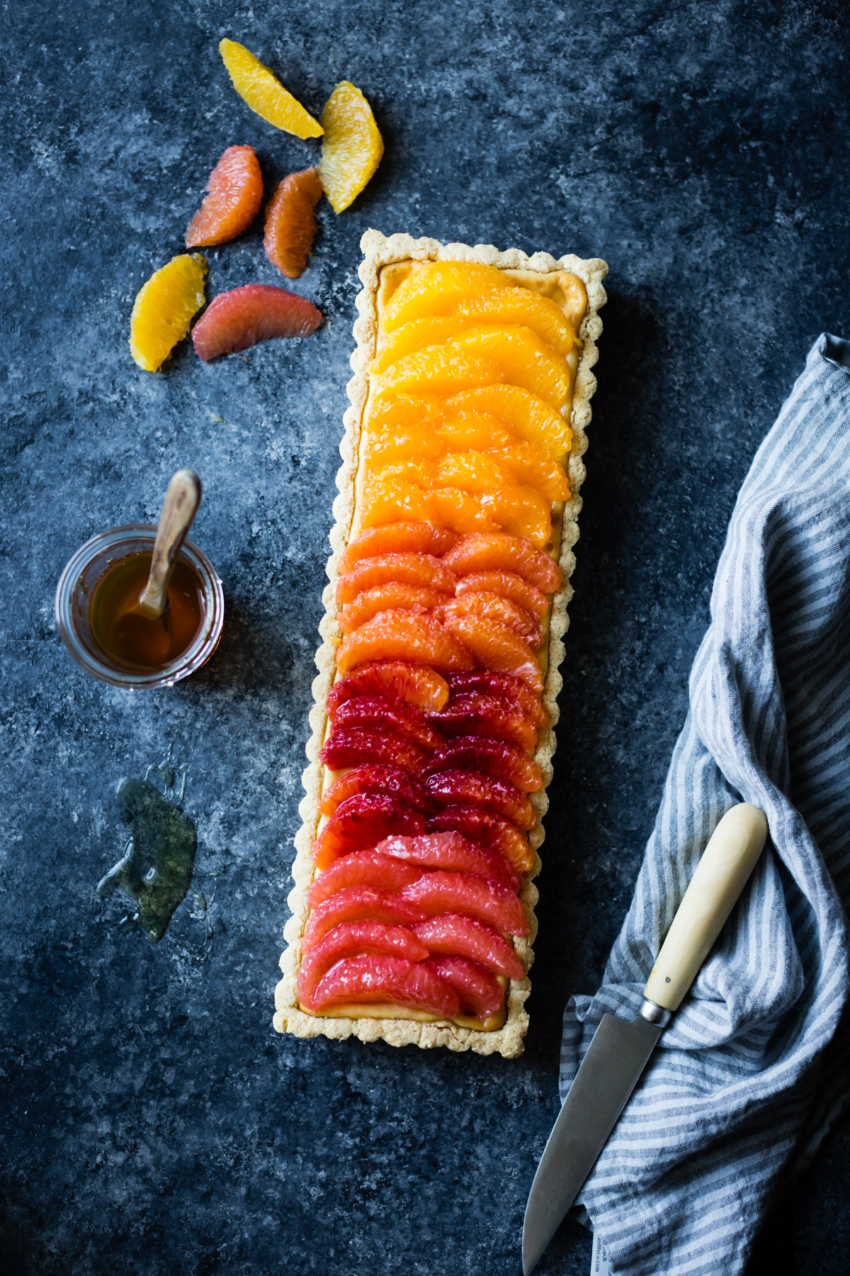 sweetoothgirl:  citrus ricotta tart with almond corn flour crust {gluten-free}  
