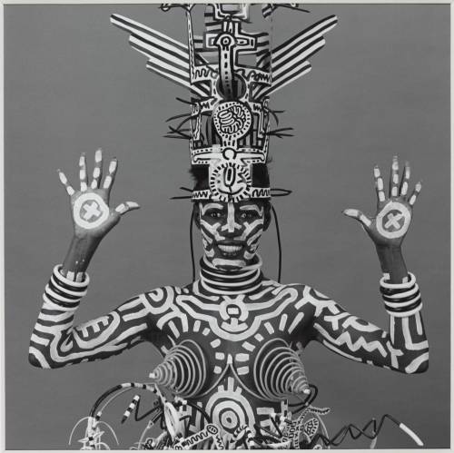 Model: Grace JonesBody Paint and Costume by Keith Haring Photographer: Robert Mapplethorpe1984