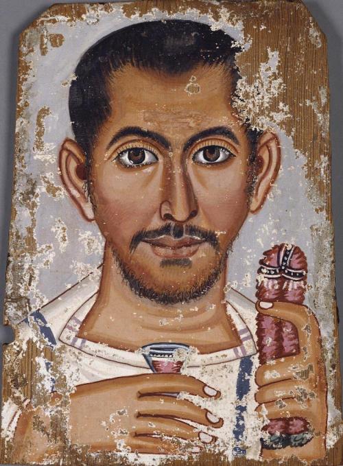 themuseumwithoutwalls:MWW Artwork of the Day (3/16/16)Roman Egypt (1st-3rd c. CE)Portrait of Man wit