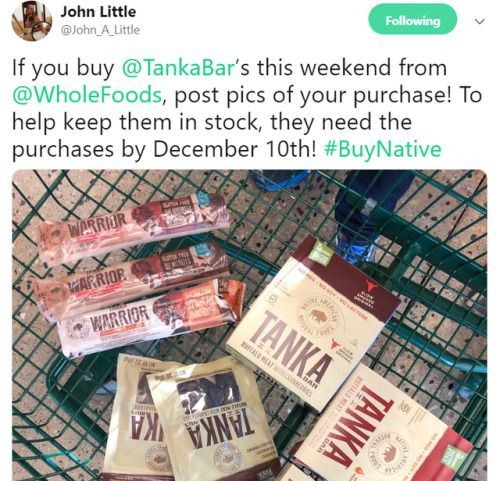 cedarlesbian:the-aila-test:“If you buy Tanka Bars this weekend from Whole Foods Market, post pics of