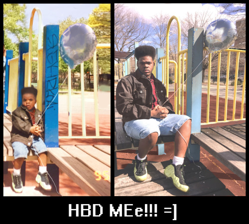 Every year in my birthday I re-create a childhood photo :) Todays my bday yall!!! #Natewhite 2/28/93