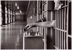 ryanpanos:  Inmates playing chess | Cornell Capa | Via 