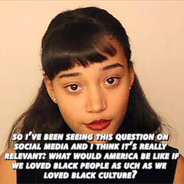 be-blackstar:yizere:Amandla Stenberg discussing appropriation of black culture. (x)Ohhhh the childre