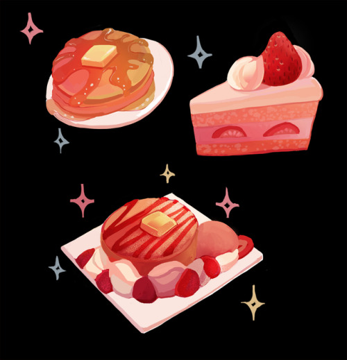 doodled some cute food!