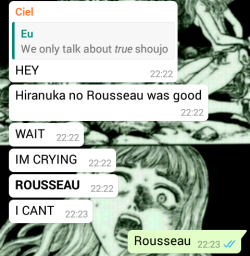 maviete:  My pal @lunar-heart made these priceless edits after she made a typo Rousseau is the best shoujo heroinecHANGE MY MIND