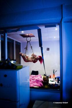 amaury-grisel-shibari:  Play in the bedroom @ Squat ” le 16″Modele : LabellaKinbaku &amp; Photography : Amaury Grisel