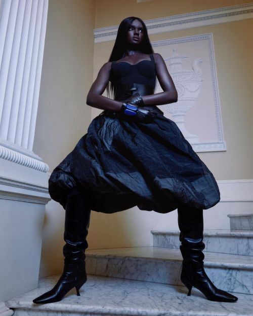 black-is-no-colour:Duckie Thot in “The Art of Dressing”, photographed by Carlijn Jacobs and styled b