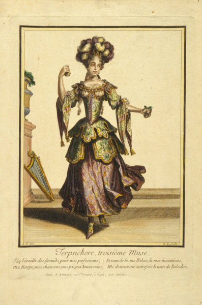 “Terpsichore, troisième Muse” by Robert Bonnart,17th c.