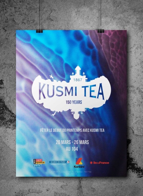 Réalisation d’une affiche pour la marque Kusmi Tea 