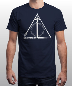 qwertee:  “The Geeky Hallows” is today’s