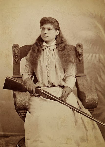 Porn peashooter85:  Annie Oakley in 1880.   my photos